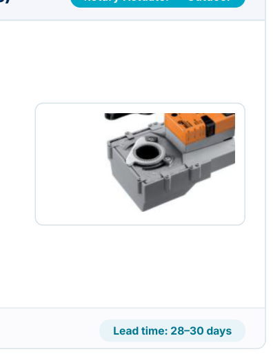 Product image · Rotary Actuator — Belimo IP66 (Outdoor)